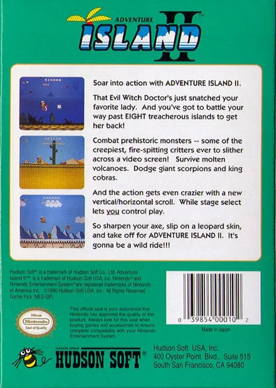 Adventure Island II - (Complete) (NES)