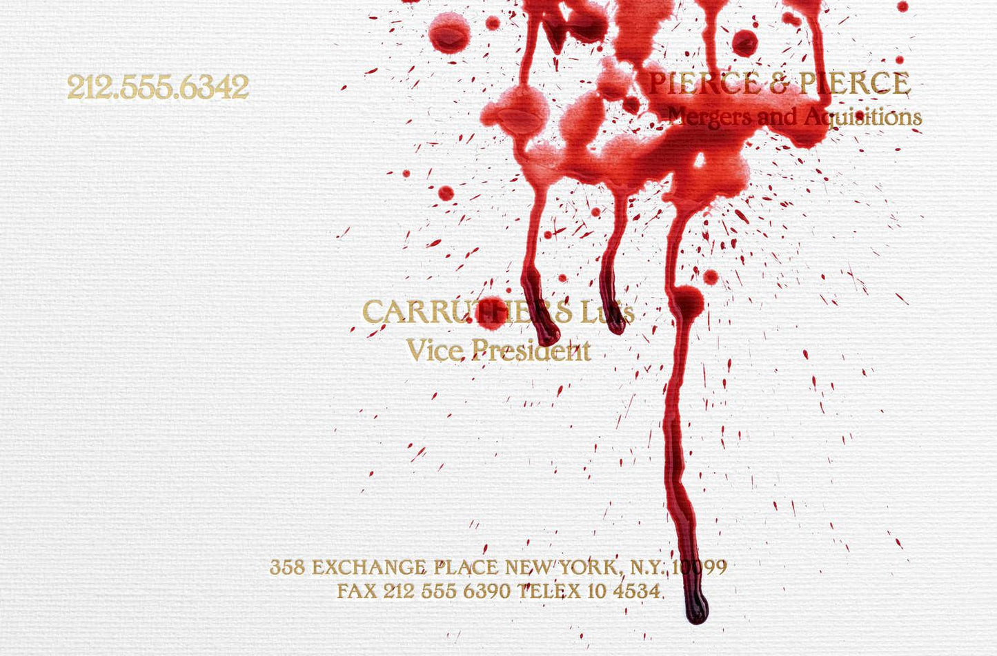 American Psycho #4 (Of 5) Cover E Bruder Business Card Variant (Mr