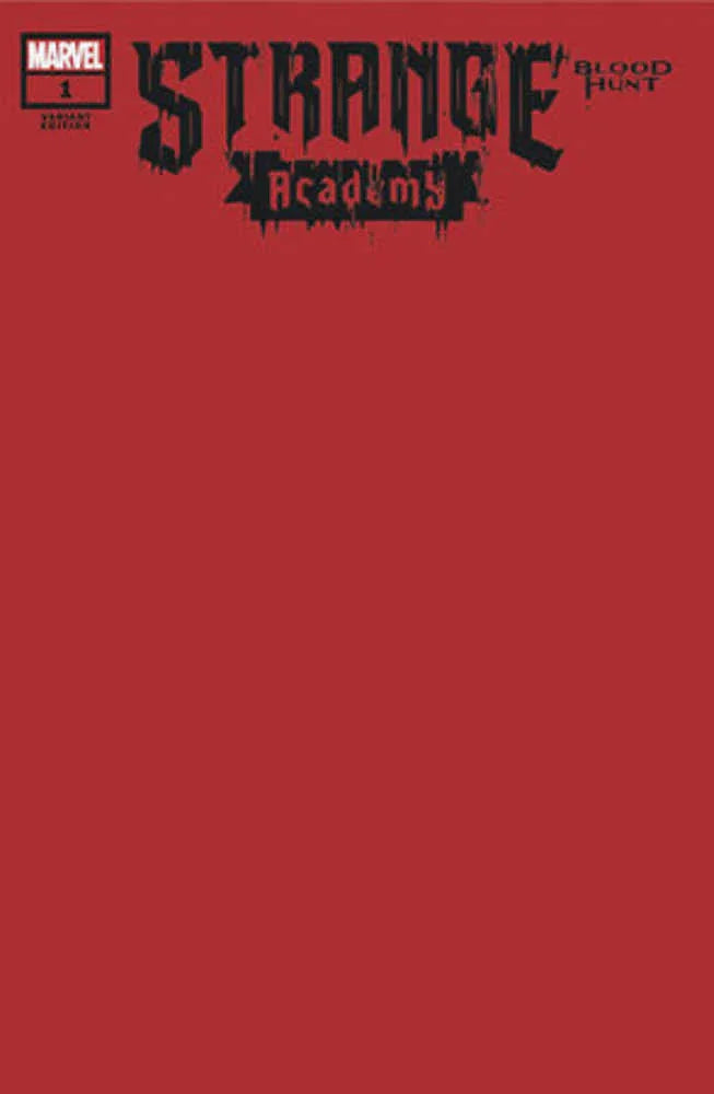 Strange Academy Blood Hunt #1 (Of 3) Blood Red Blank Variant
