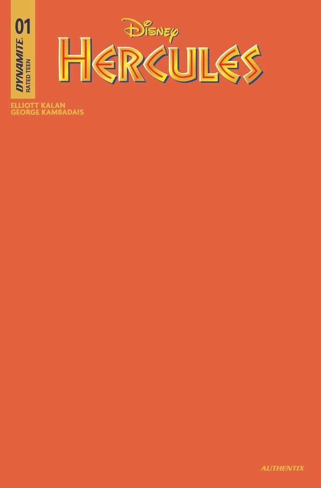 Hercules #1 Cover S Foc Orange Blank Authentix