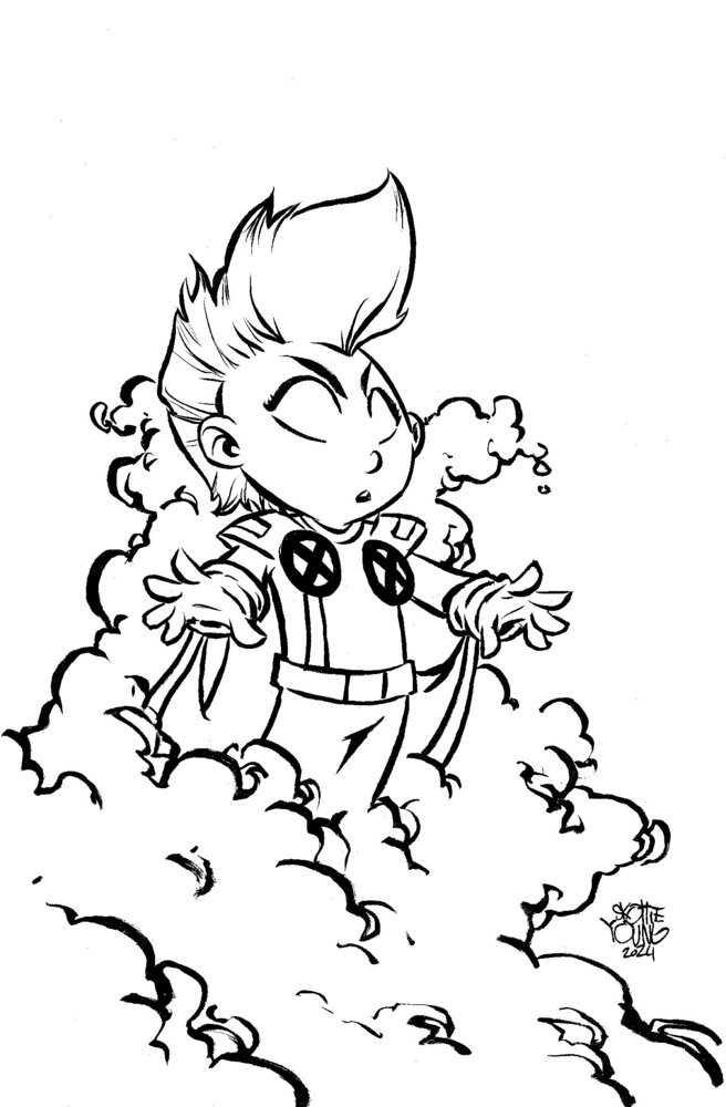 X-Men 97 #4 50 Copy Variant Edition Young Big Marvel Bw Vir Variant