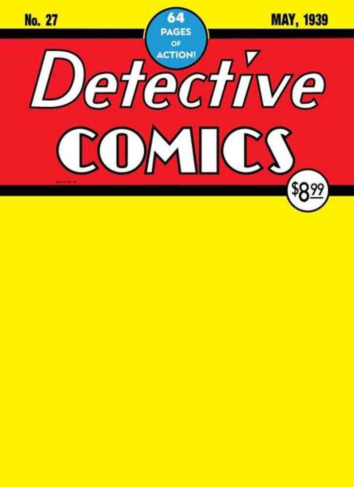 Batman Day 2024 - Detective Comics #27 - Facsimile Edition Cover B Blank Variant