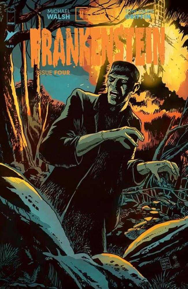 Universal Monsters Frankenstein #4 (Of 4) Cover C 1 in 10 - Francesco Francavilla Connecting Variant
