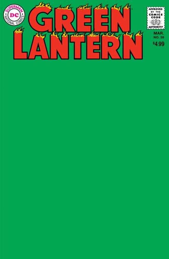 Green Lantern #59 Facsimile Edition - Cover C Blank Variant