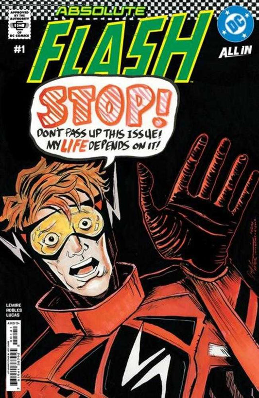 Absolute Flash #1 - Cover I 1 in 25 Jeff Lemire Card Stock Variant