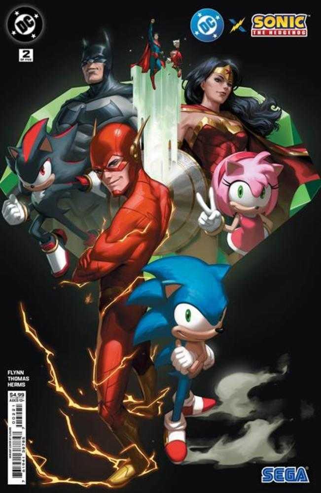DC X Sonic The Hedgehog #2 (Of 5) Cover B Ejikure Card Stock Variant