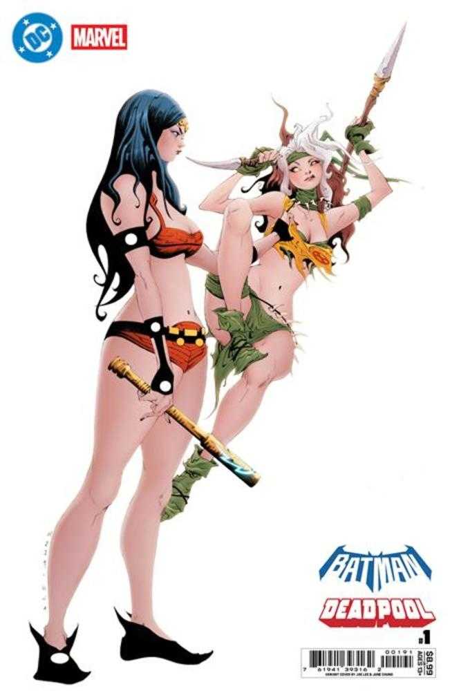 DC Marvel Batman Deadpool #1 (One Shot) Cover J Jae Lee Big Barda Savage Land Rogue Card Stock Variant