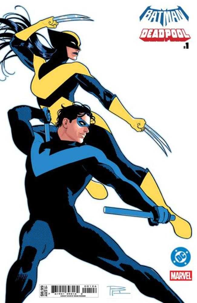 DC Marvel Batman Deadpool #1 (One Shot) Cover O Bruno Redondo Nightwing X 23 Card Stock Variant