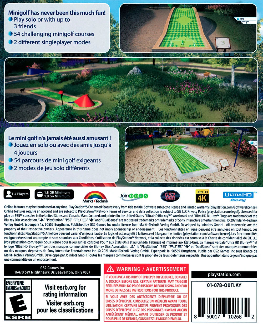 3D Mini Golf Remastered - (New) (Playstation 5)