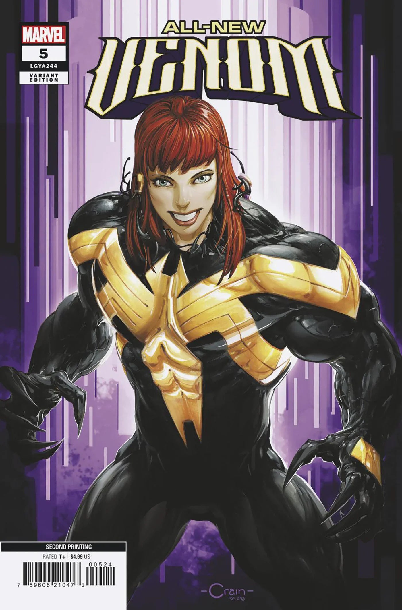All-New Venom #5 Clayton Crain 2nd Print Variant