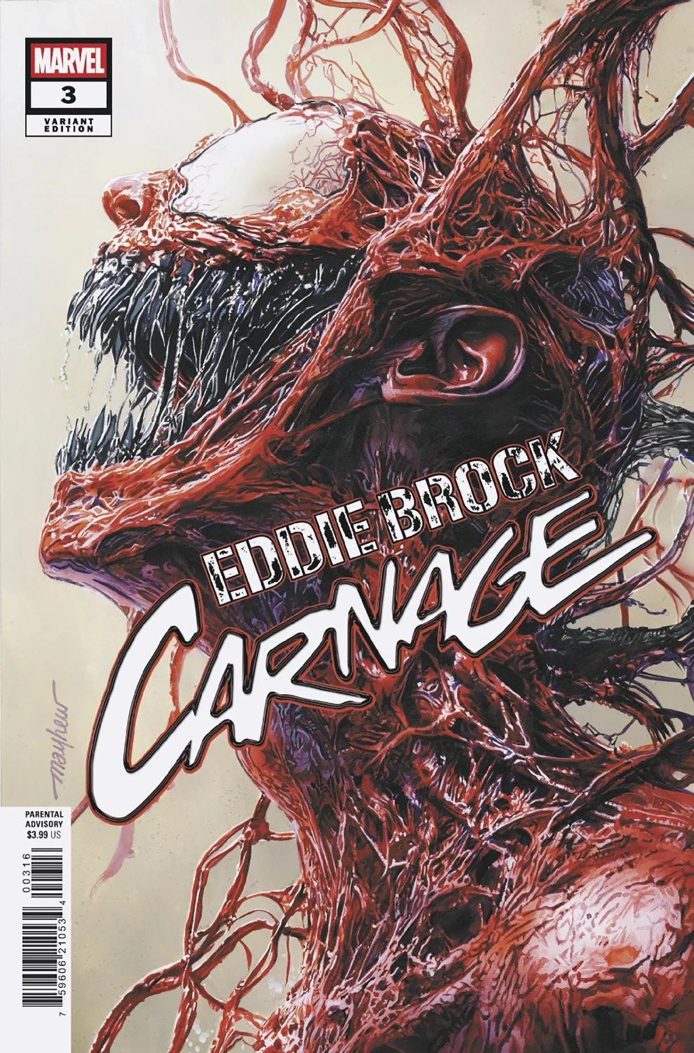Eddie Brock Carnage #3 25 Copy Variant Edition Mike Mayhew Variant