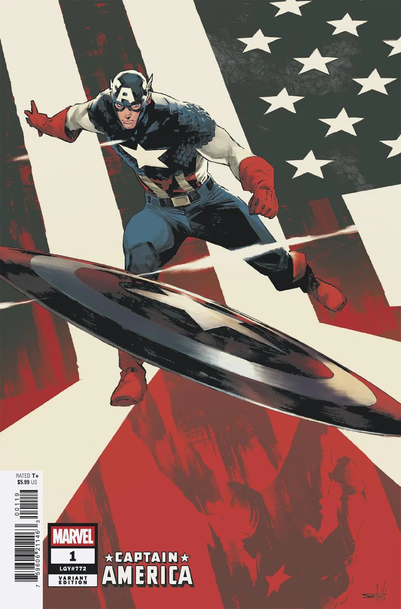 Captain America #1 - Valerio Schiti Variant