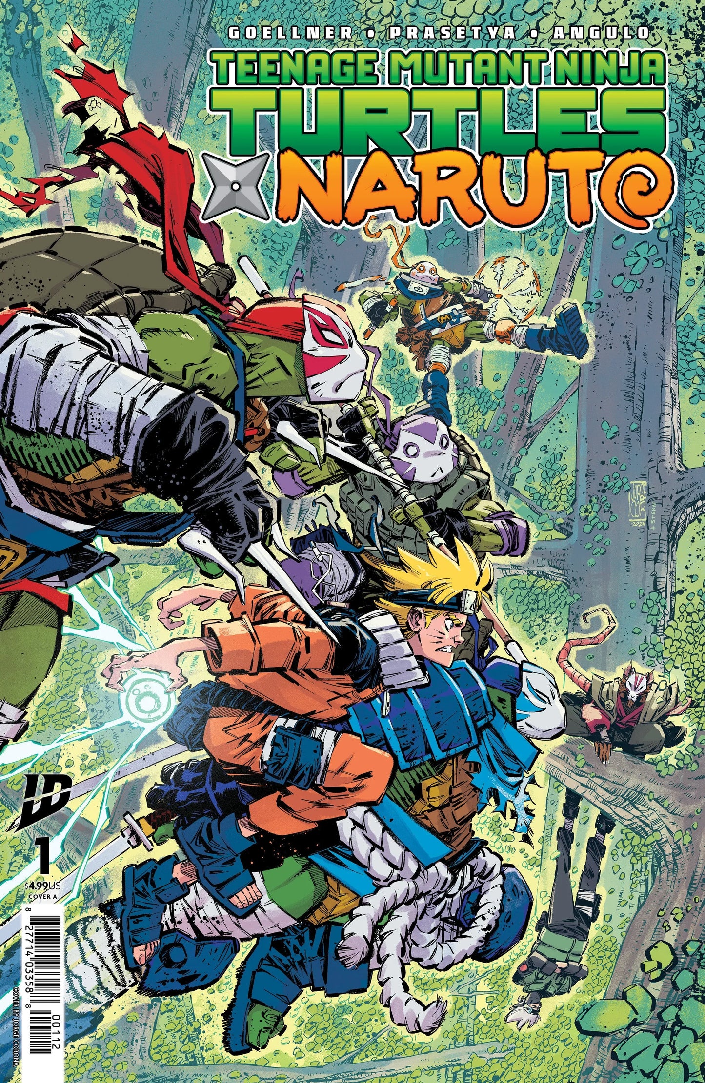 TMNT X Naruto #1 - CVR A (Corona) 2nd Print