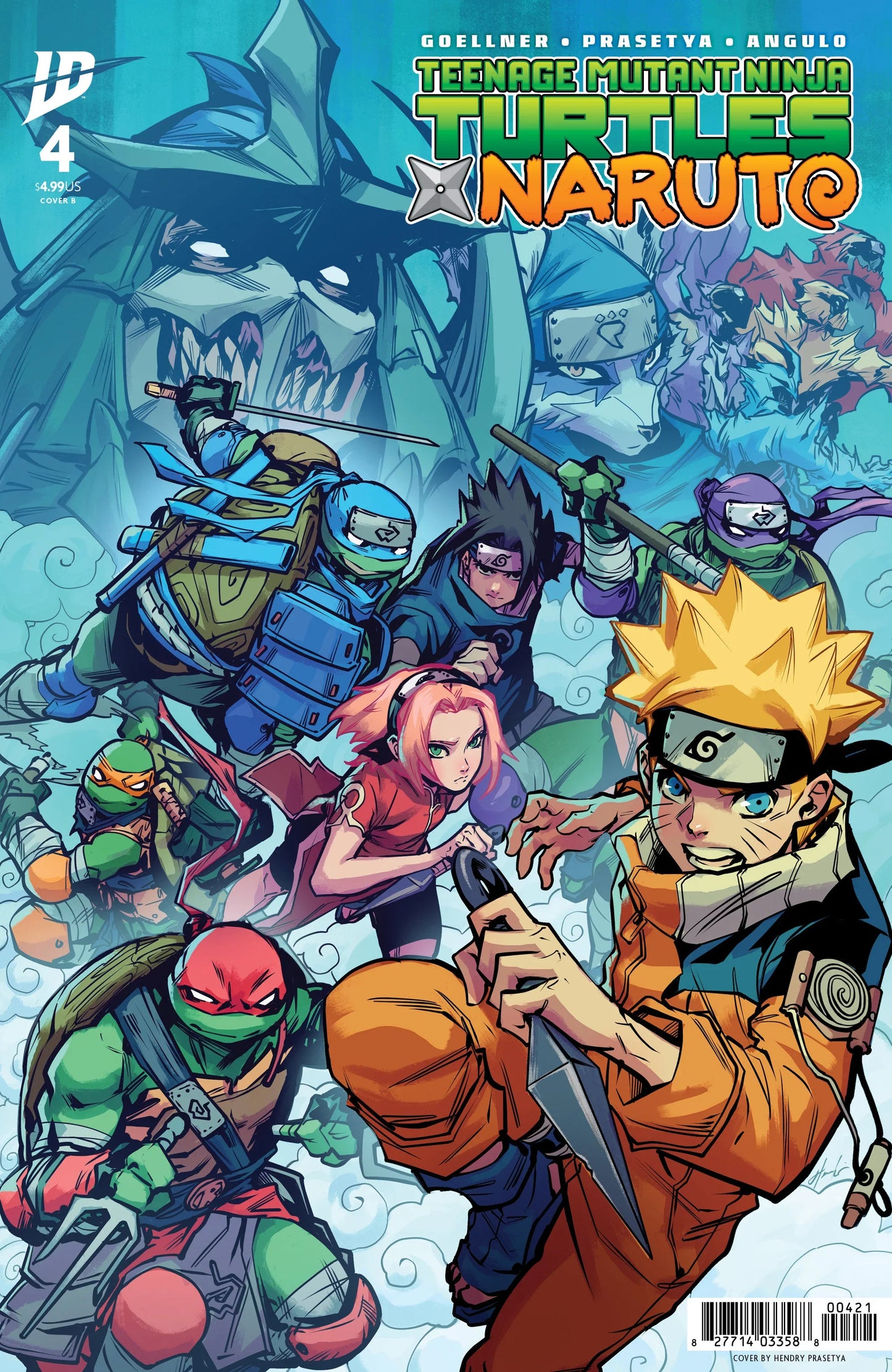 TMNT X Naruto #4 - Variant B (Prasetya)