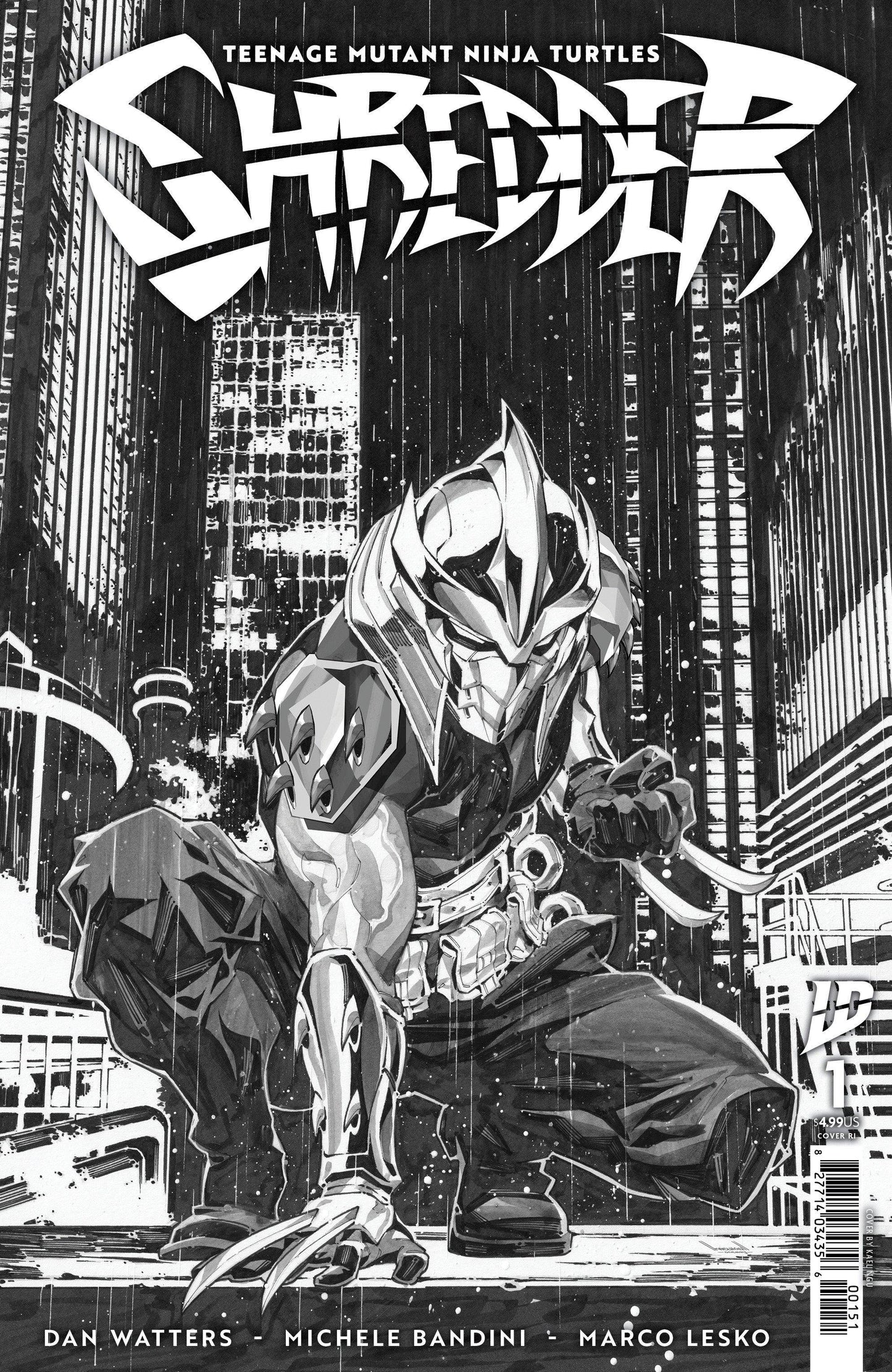 TMNT: Shredder #1 - 1:25 Variant Ngu Black & White