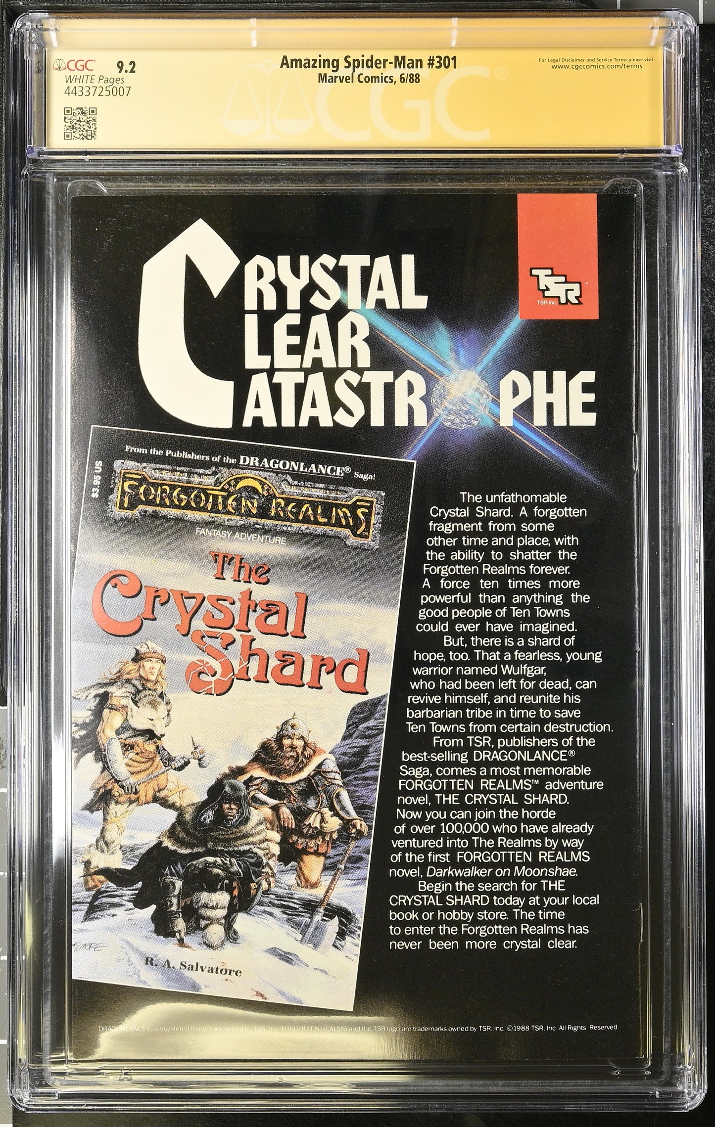 Amazing Spider-Man #301 - CGC Signature Series 9.2