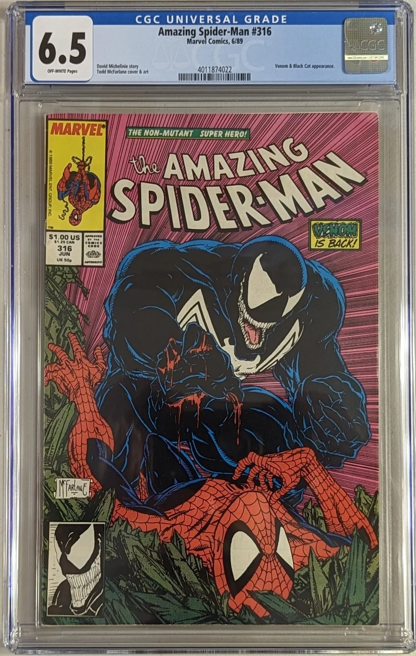 Amazing Spider-Man #316 - CGC Graded 6.5