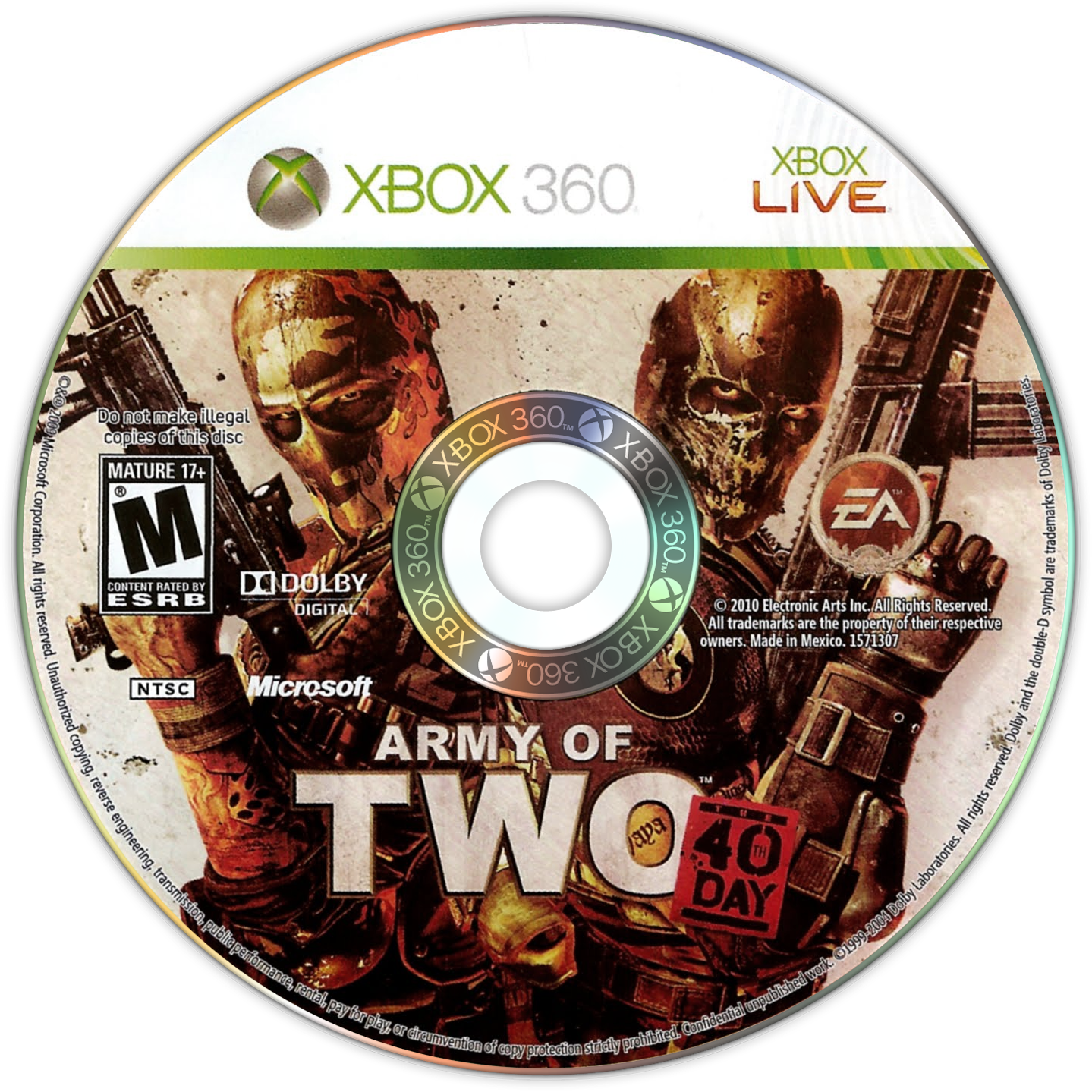 Army of Two: The 40th Day - (Game Only) (Xbox 360)