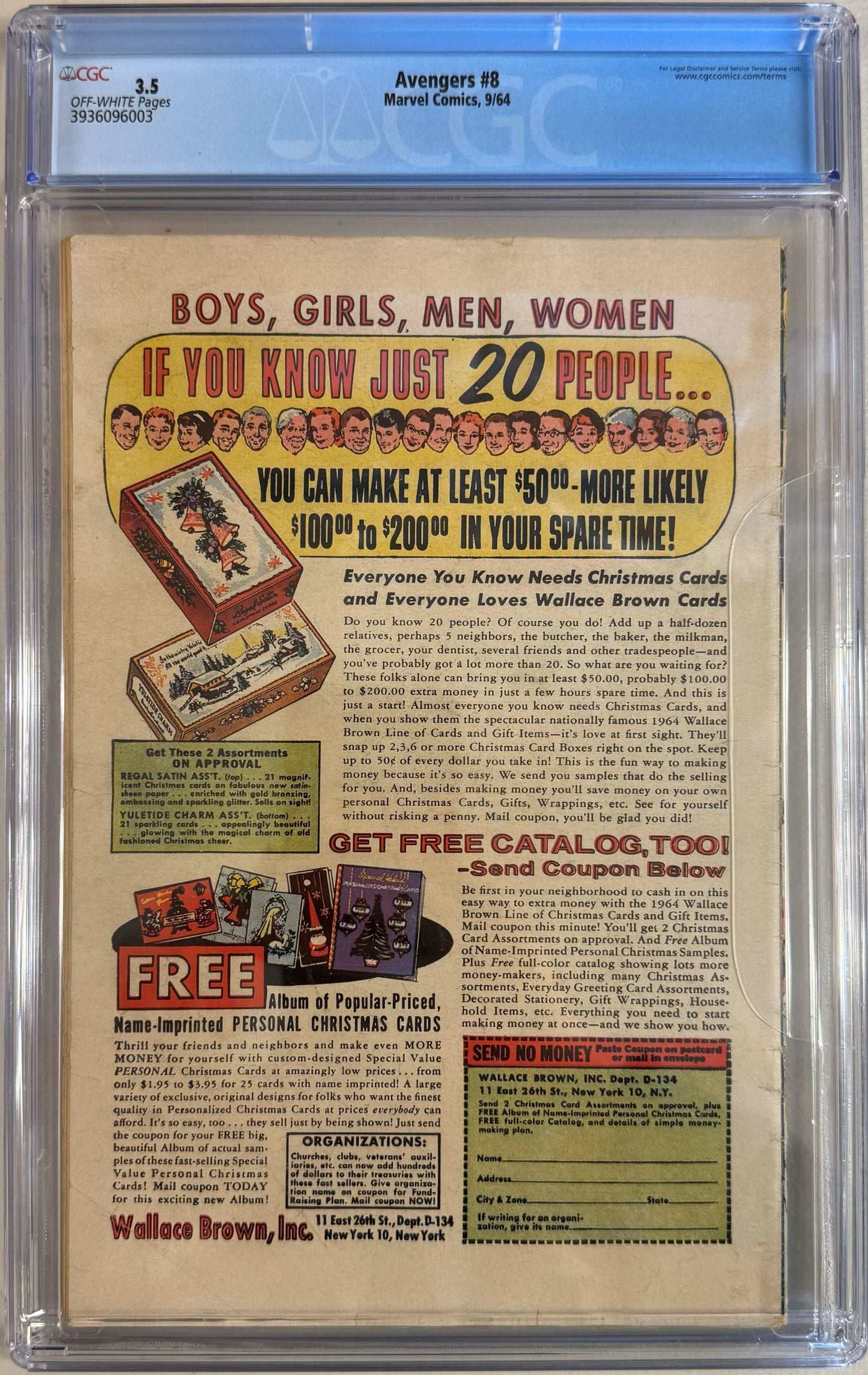 Avengers #8 - CGC Graded 3.5