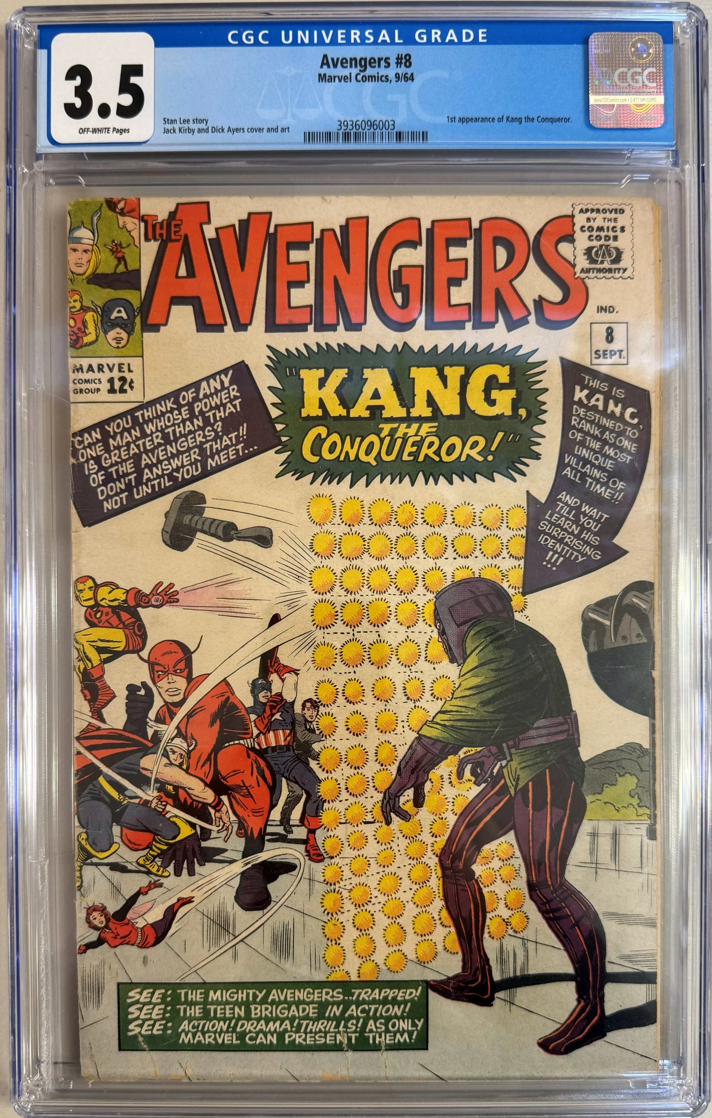 Avengers #8 - CGC Graded 3.5