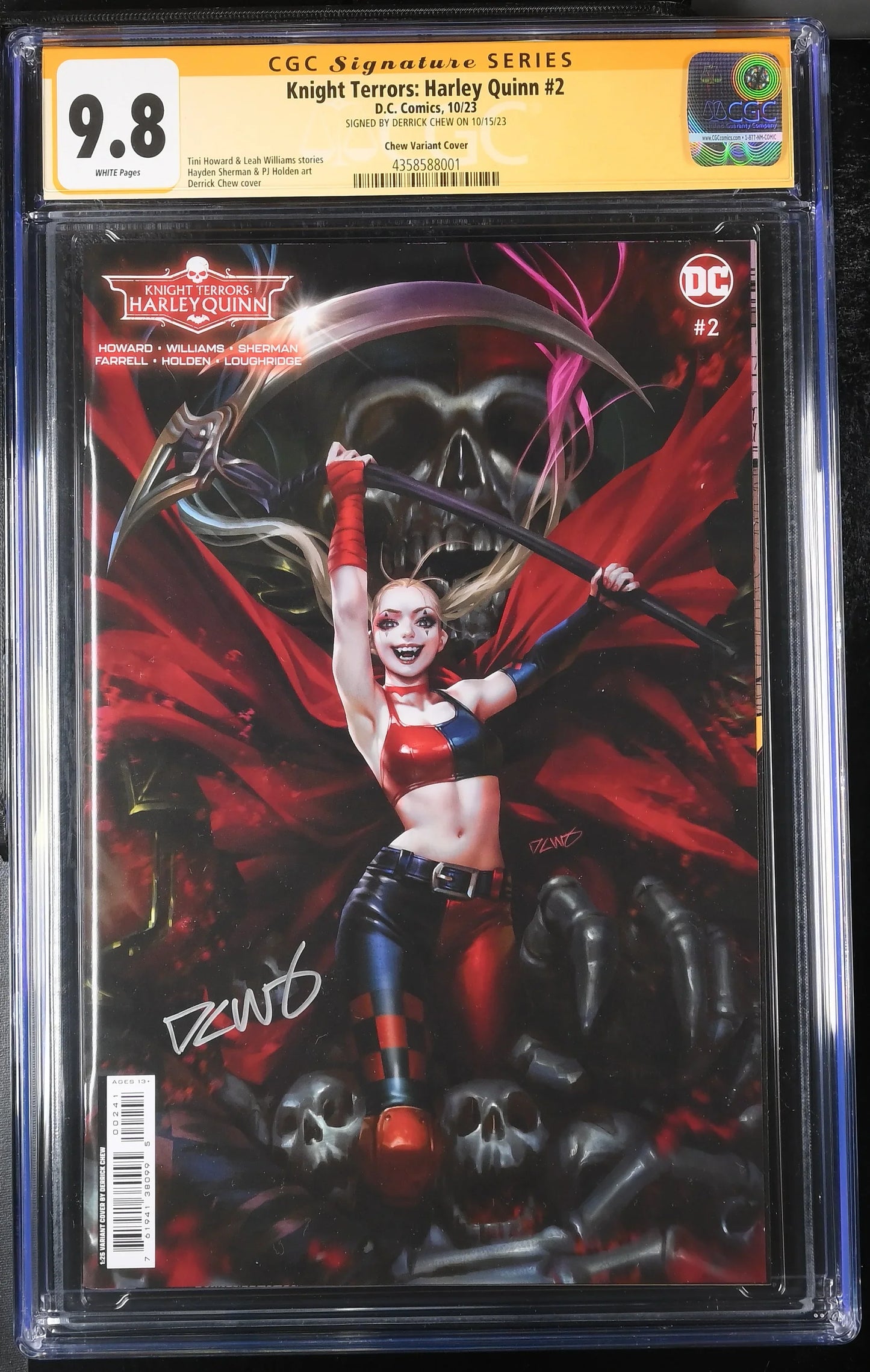 Knight Terrors: Harley Quinn #2 Derrick Chew Variant Edition CGC Signature Series 9.8