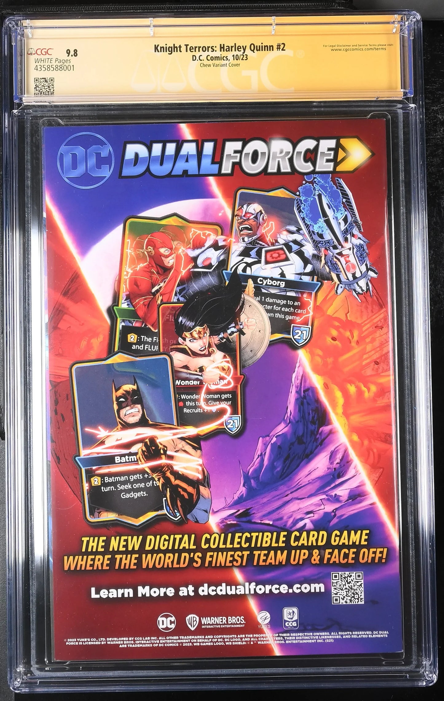 Knight Terrors: Harley Quinn #2 Derrick Chew Variant Edition CGC Signature Series 9.8