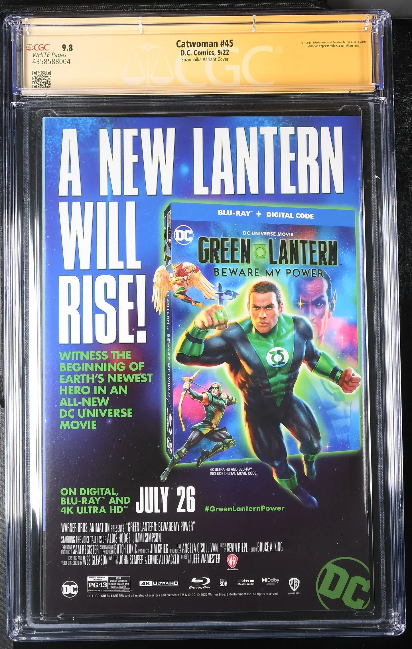 Catwoman #45 Sozomaika Variant Edition CGC Signature Series 9.8