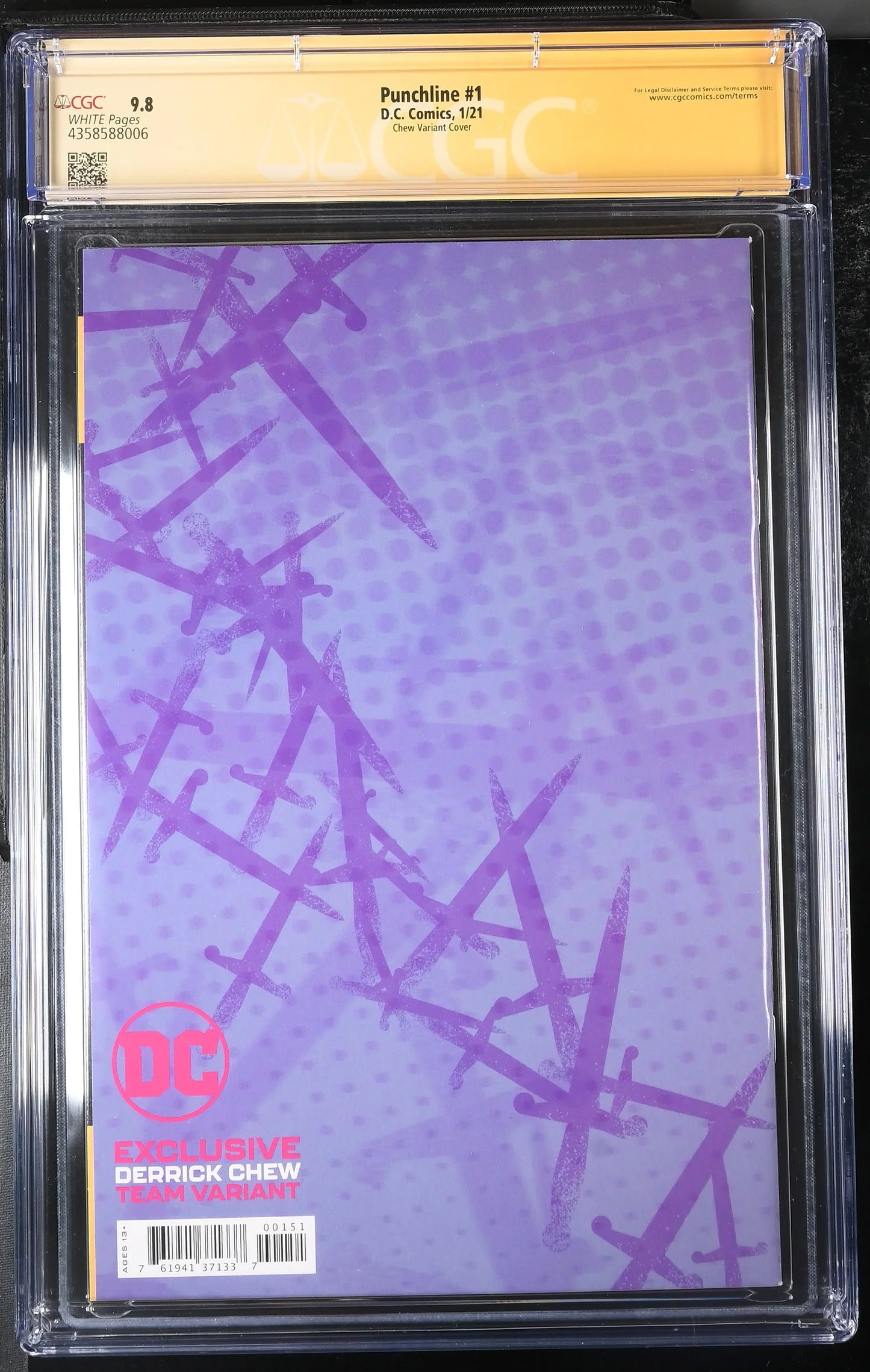 Punchline #1 Derrick Chew Variant Edition CGC Signature Series 9.8
