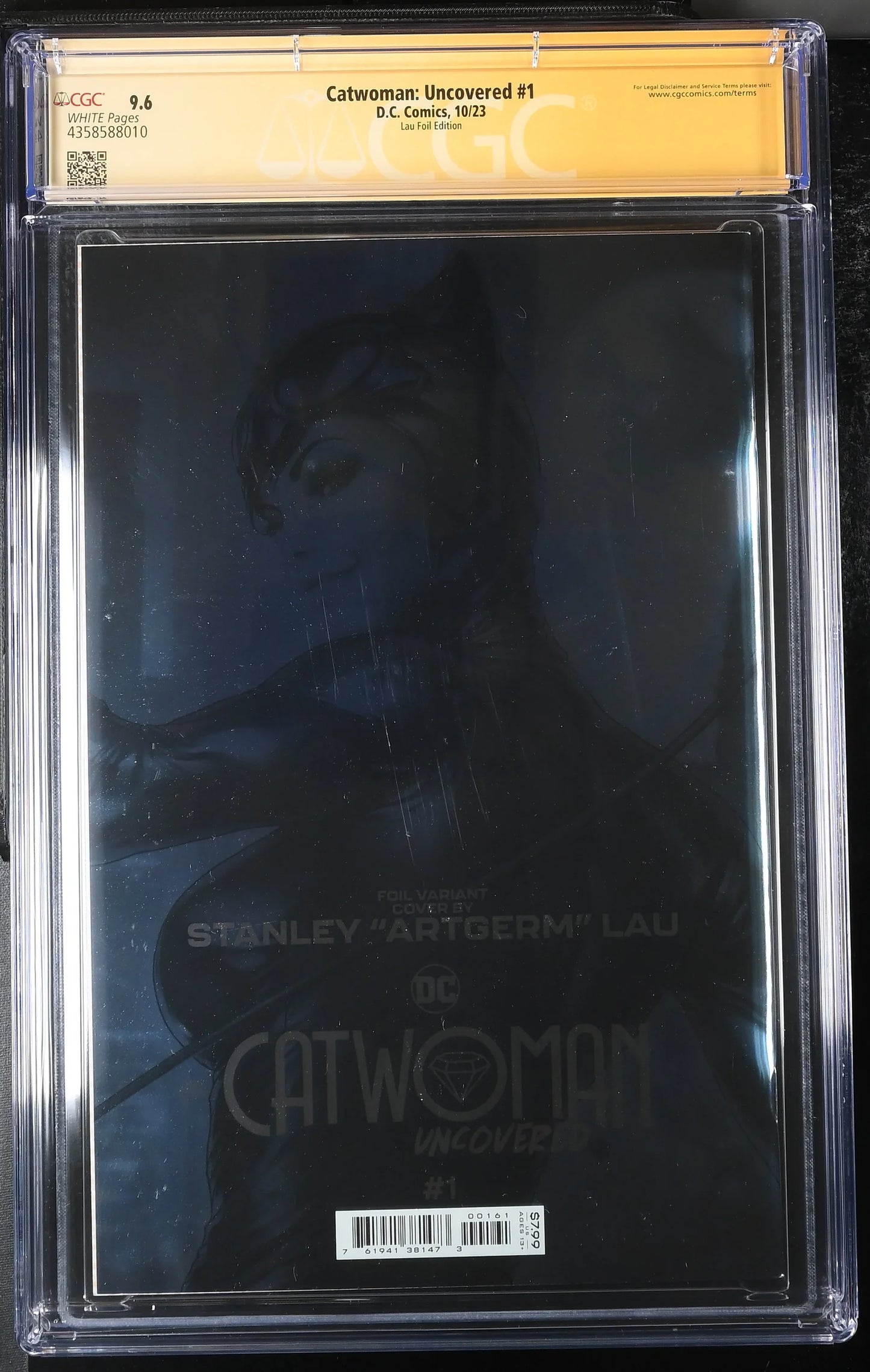 Catwoman: Uncovered #1 Stanley "Artgerm" Lau Foil Variant Edition CGC Signature Series 9.6