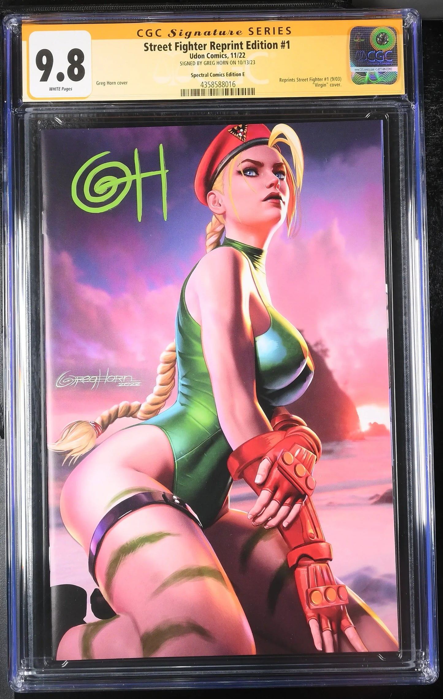 Street Fighter Reprint Edition #1 Greg Horn Variant Edition - CGC Signature Series 9.8