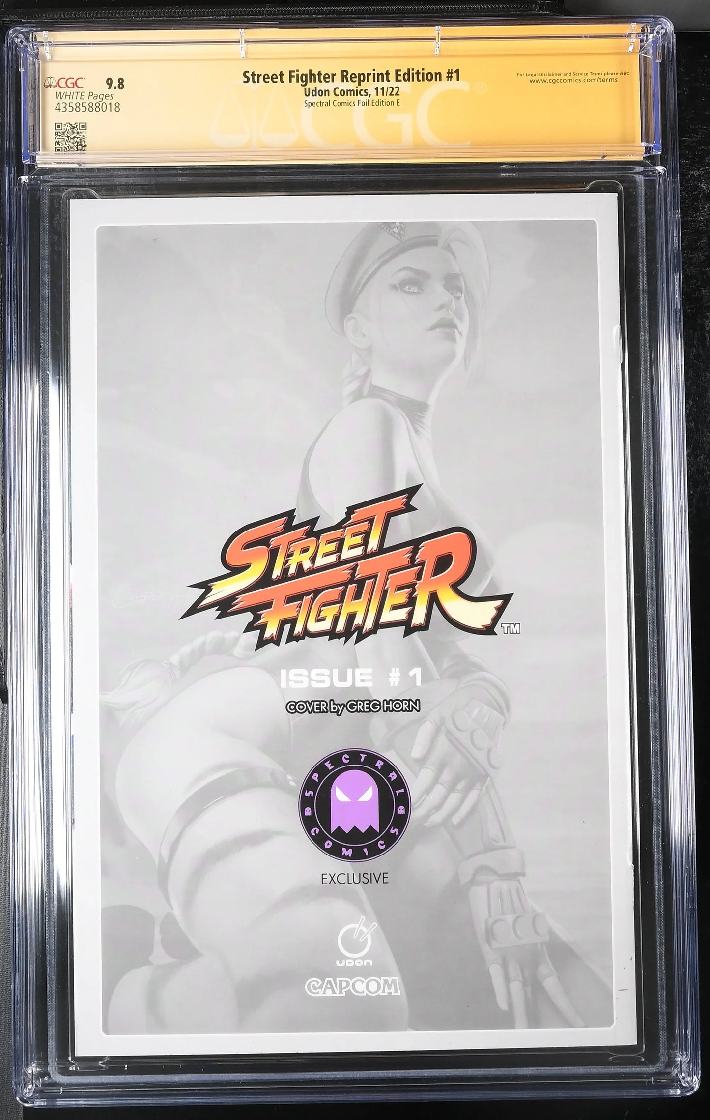 Street Fighter Reprint Edition #1 Greg Horn Foil Variant Edition - CGC Signature Series 9.8