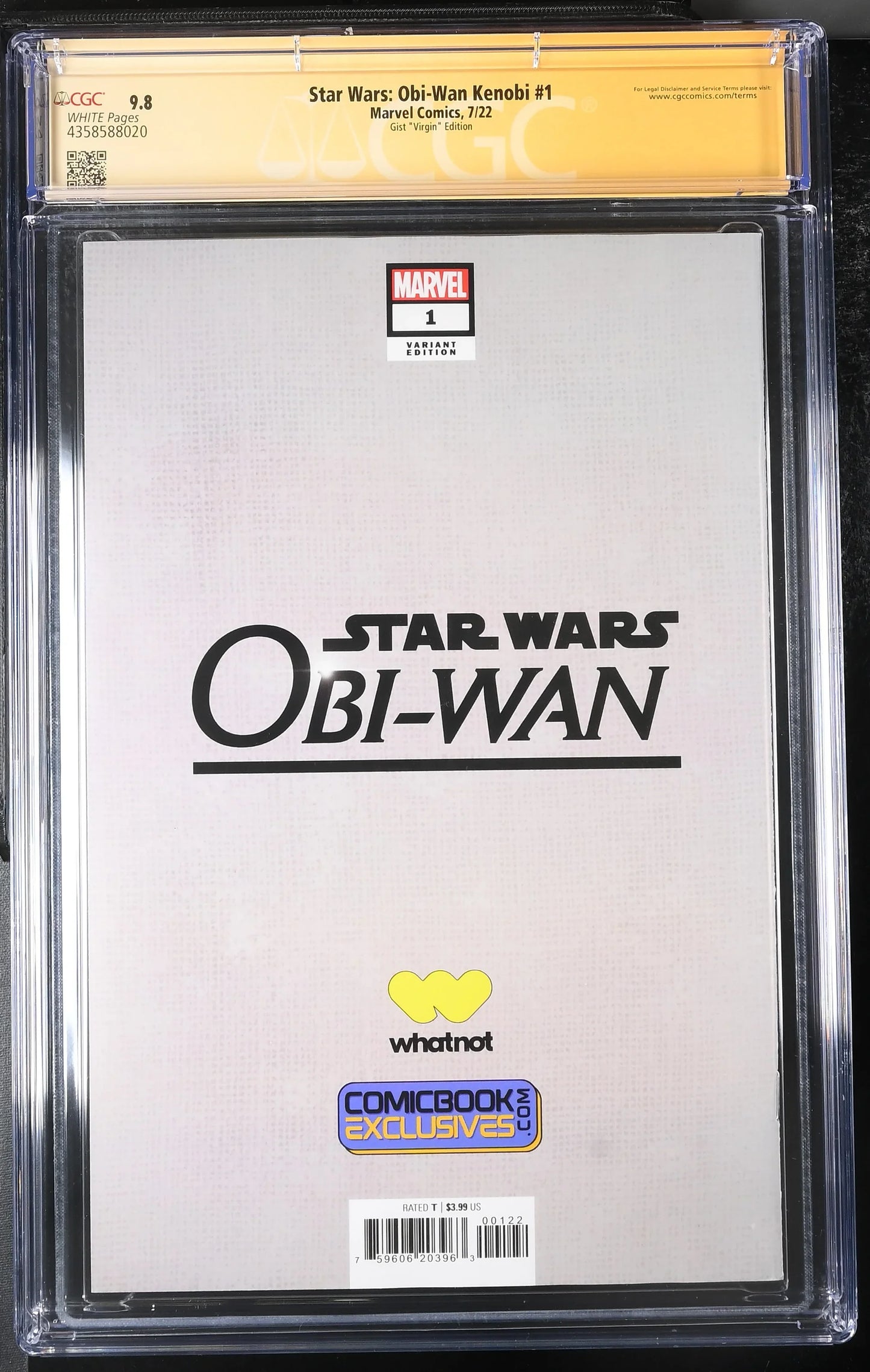 Star Wars: Obi-Wan Kenobi #1 E.M. Gist Virgin Variant Edition CGC Signature Series 9.8