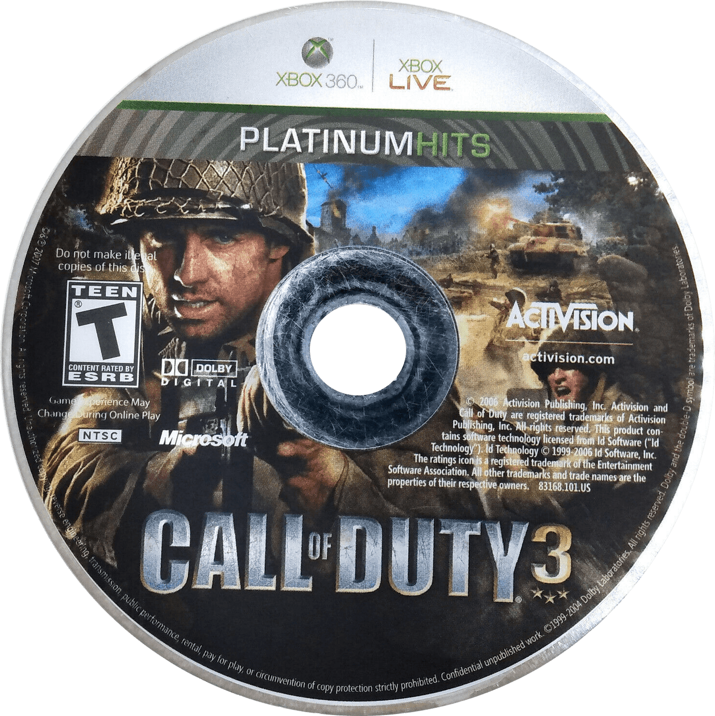 Call of Duty 3 - (Game Only) (Xbox 360)