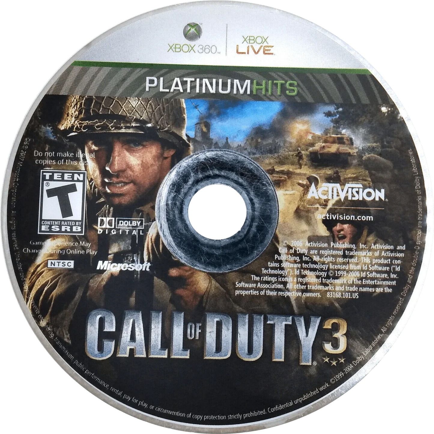 Call of Duty 3 - (Game Only) (Xbox 360)
