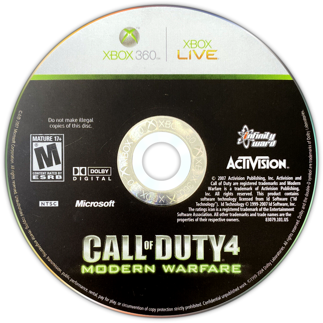 Call of Duty 4 Modern Warfare - (Game Only) (Xbox 360)