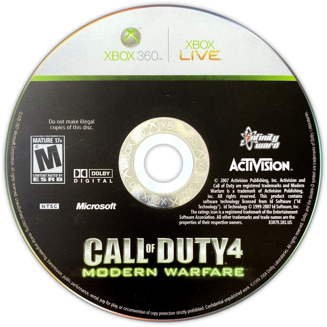 Call of Duty 4 Modern Warfare - (Game Only) (Xbox 360)