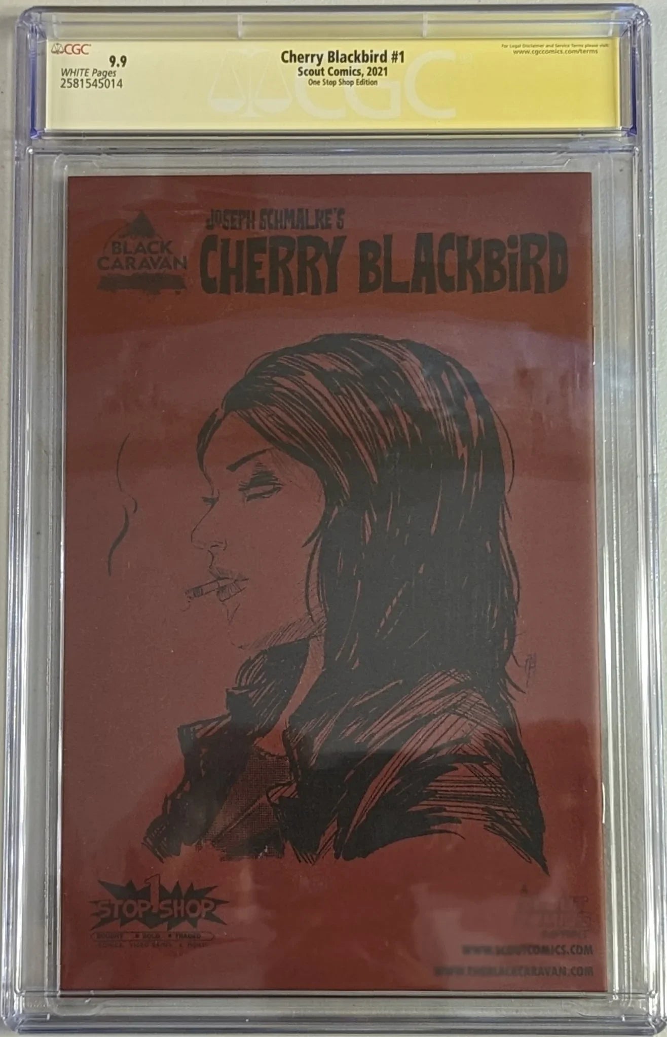 Cherry Blackbird #1 One Stop Shop Edition A - CGC Signature Series 9.9