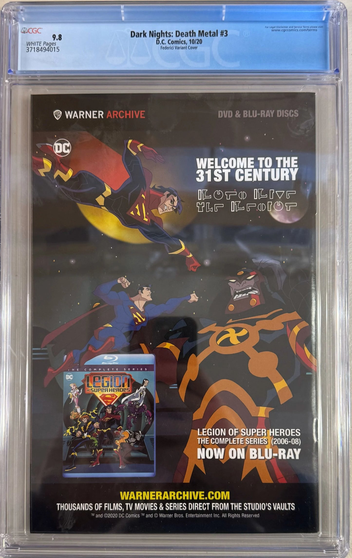 Dark Nights: Death Metal #3 Federici Variant - CGC Graded 9.8