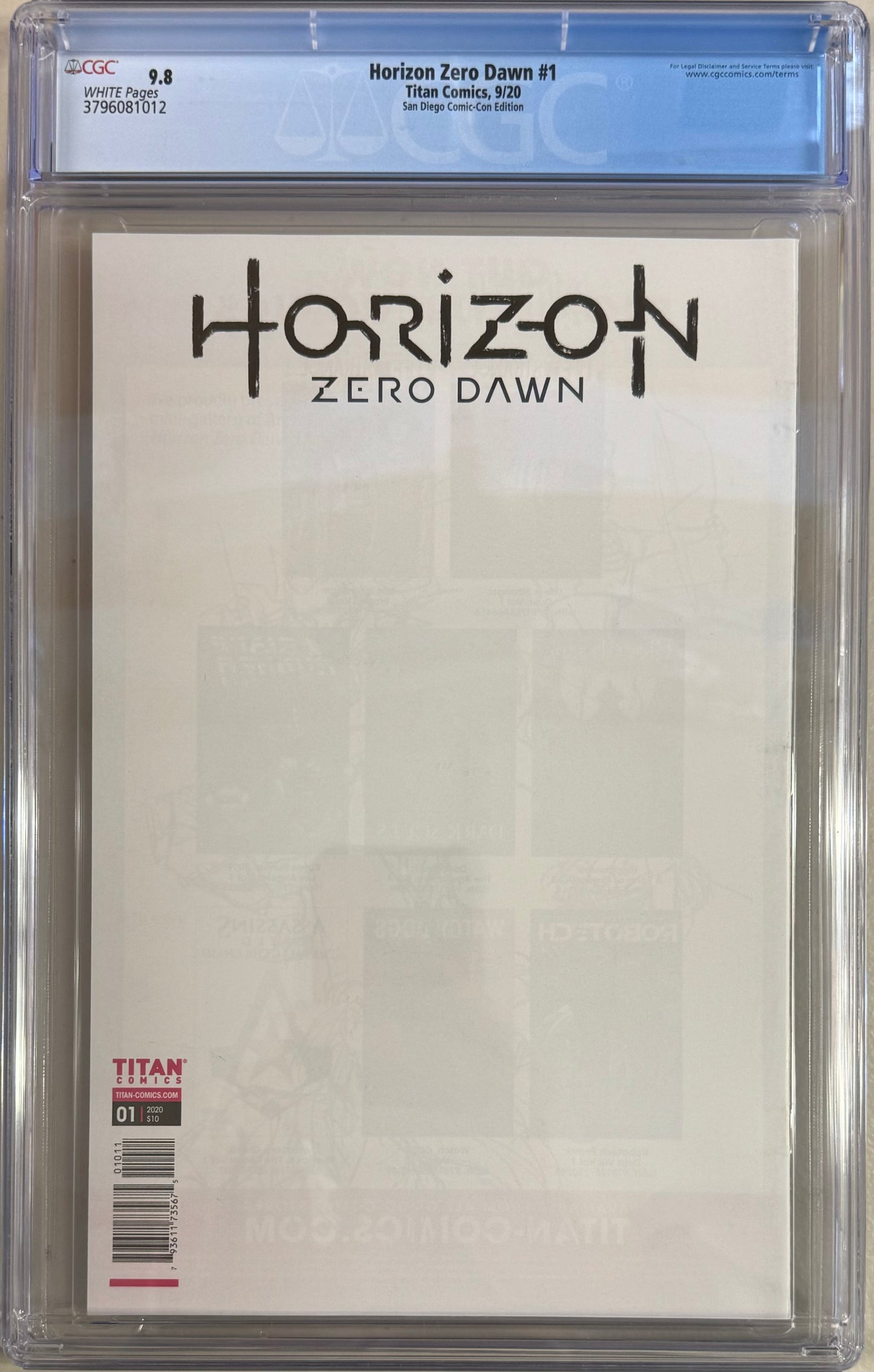 Horizon Zero Dawn #1 San Diego Comic Con Exclusive Variant - CGC Graded 9.8