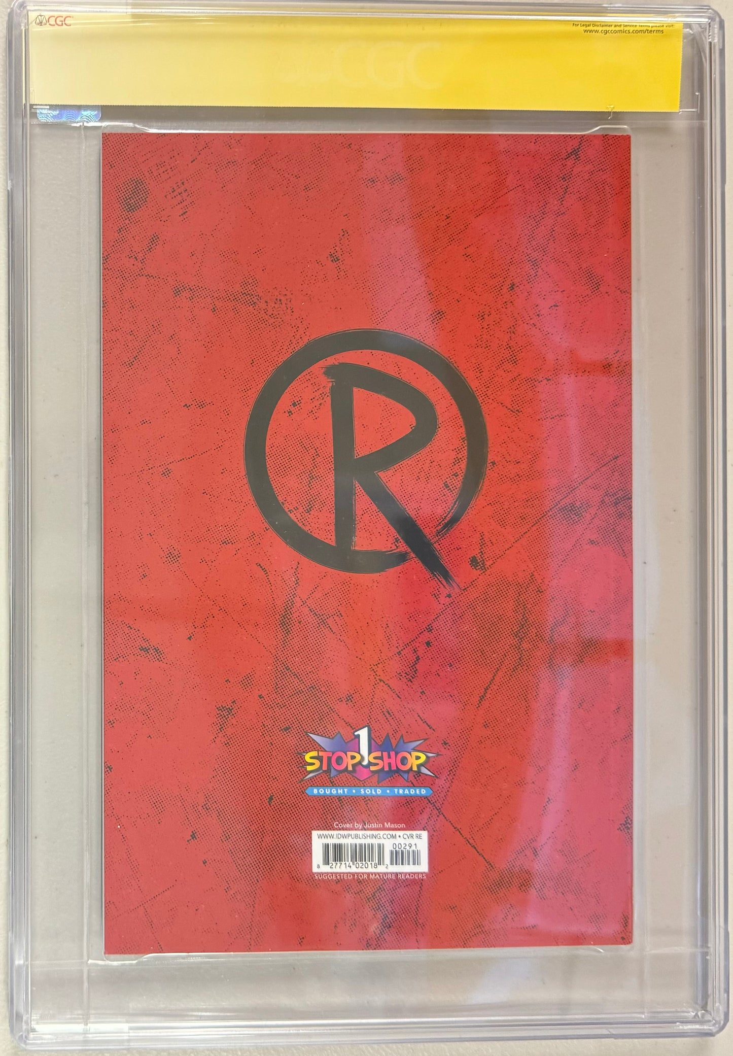 TMNT The Last Ronin #1 Justin Mason "Apocalypse" Exclusive - CGC Signature Series 9.8