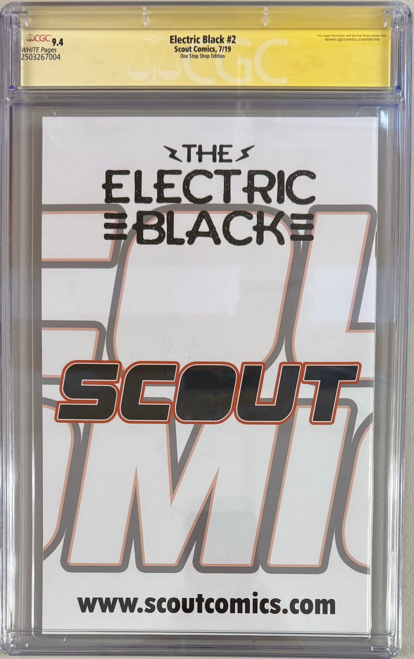 Electric Black #2 Joseph Schmalke Exclusive Variant CGC Signature Series 9.4