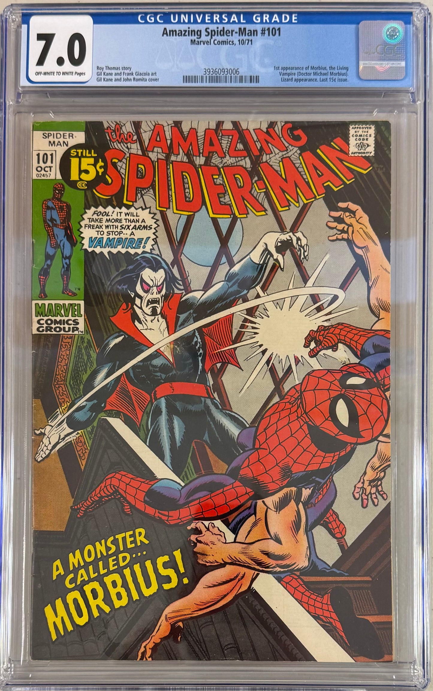 Amazing Spider-Man #101 - CGC Graded 7.0