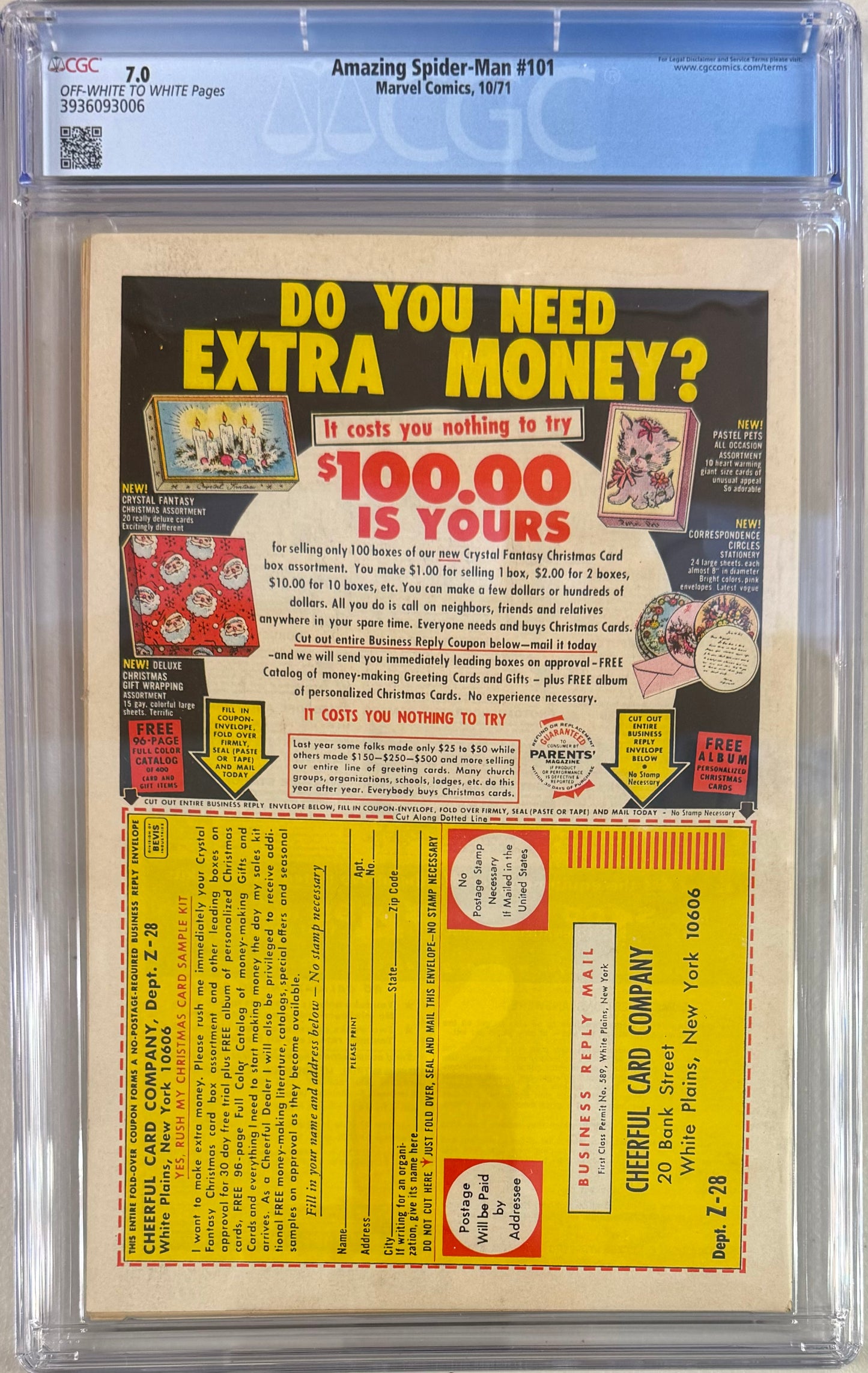 Amazing Spider-Man #101 - CGC Graded 7.0