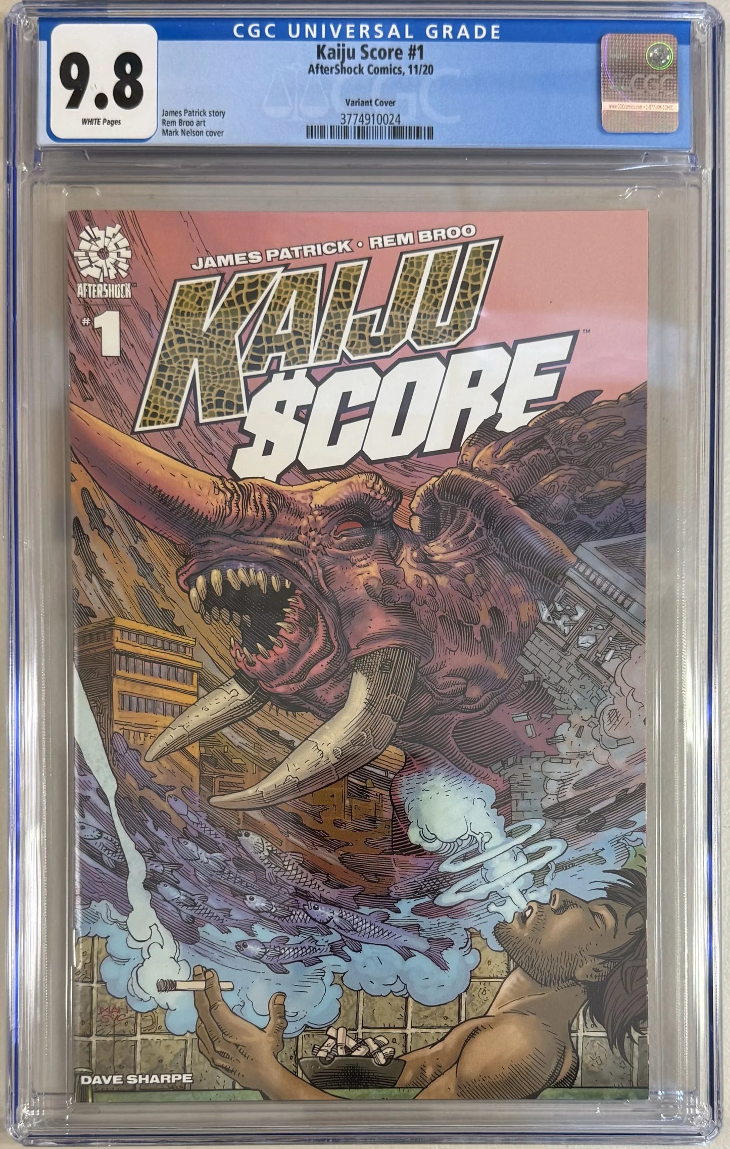 Kaiju Score #1 Variant Cover CGC 9.8