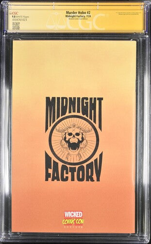 Murder Hobo #2 Wicked Comic Con Edition - CGC Signature Series 9.8