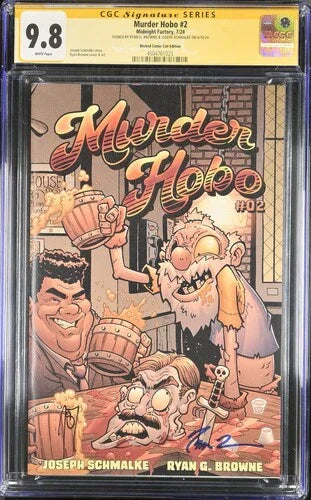 Murder Hobo #2 Wicked Comic Con Edition - CGC Signature Series 9.8