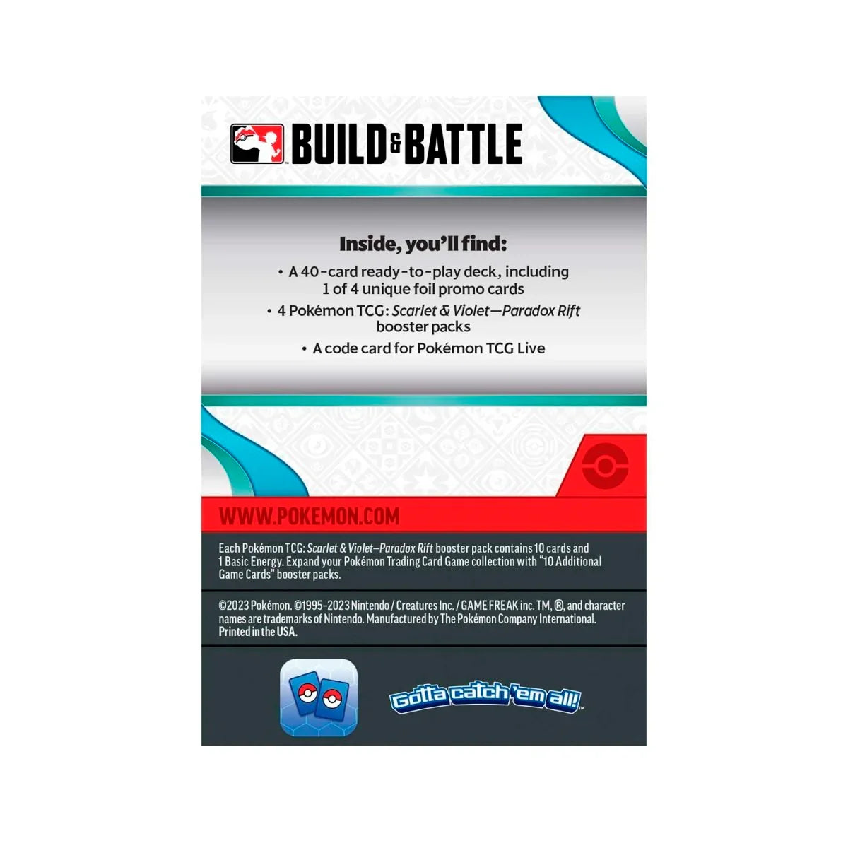 Pokemon TCG - Paradox Rift - Build & Battle Box
