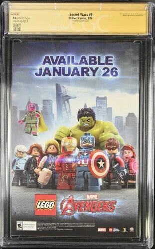 Secret Wars #9 Pichelli Variant Cover - CGC Signature Series 9.6