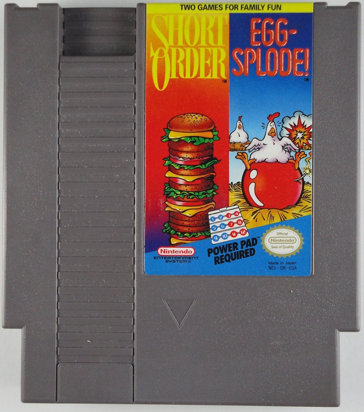 Short Order/Eggsplode - (Game Only) (NES)