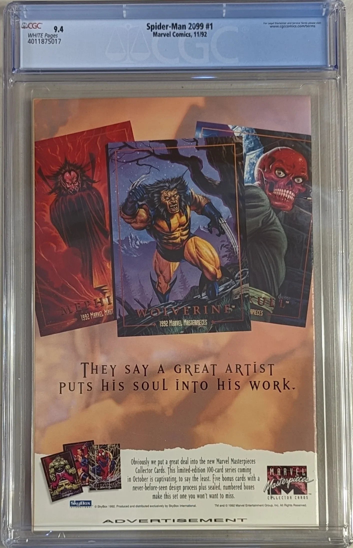 Spider-Man 2099 #1 - CGC Graded 9.4